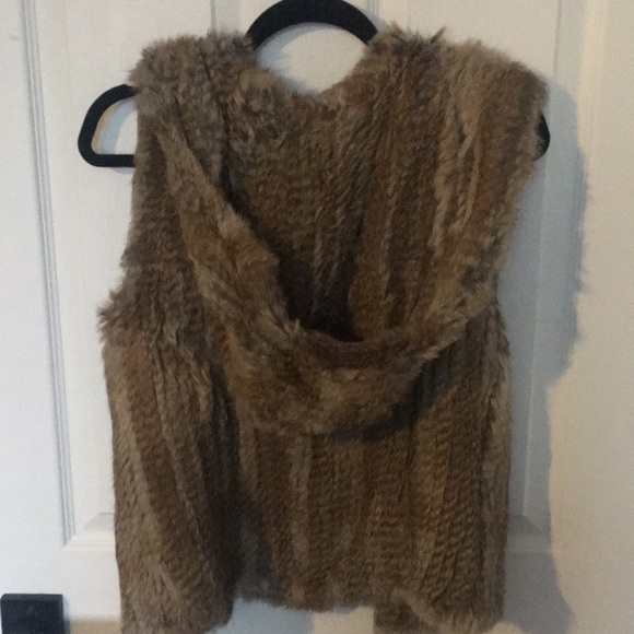 Michael Kors Hooded Fur Vest - Picture 4 of 5